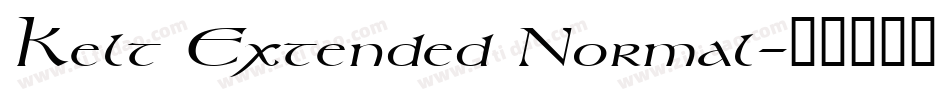 Kelt Extended Normal字体转换